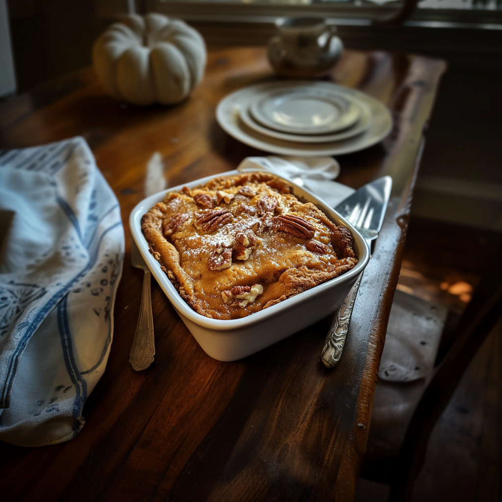 Pumpkin Pecan Cobbler