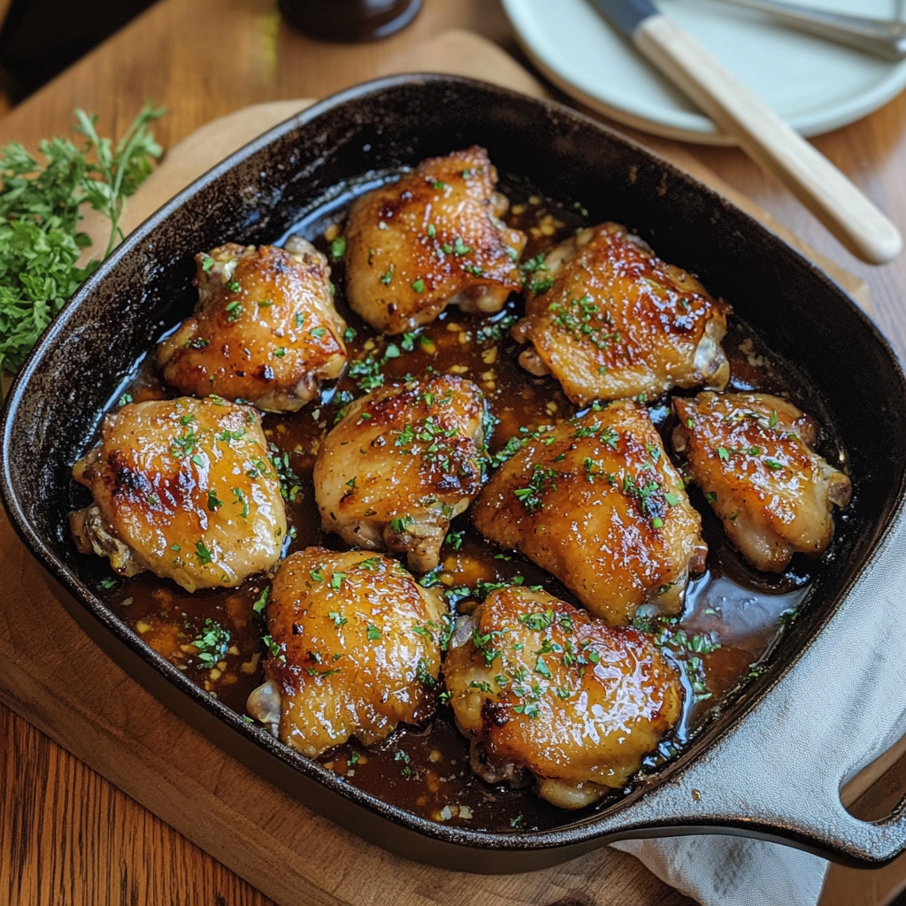 Honey Garlic Chicken Thighs