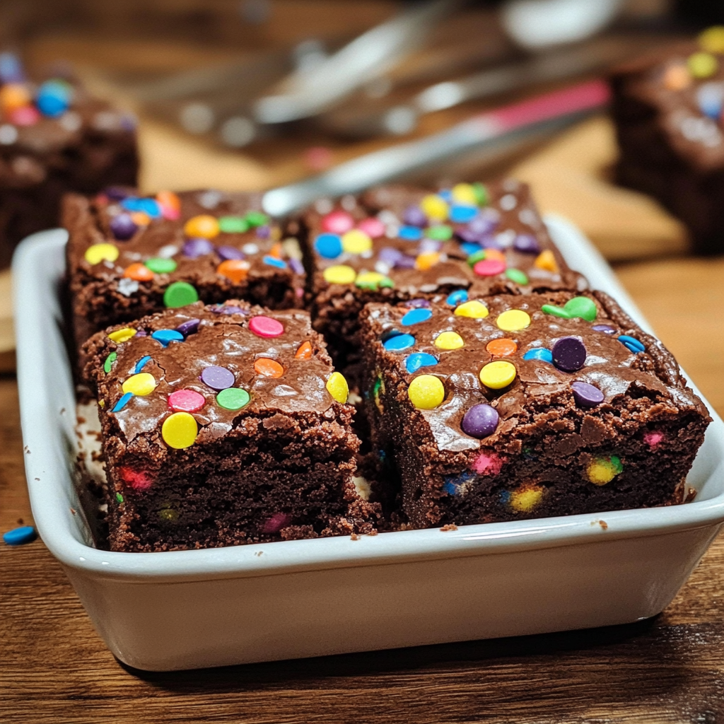 Rainbow Chip Brownies