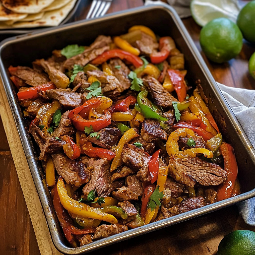 Air Fryer Steak Fajitas