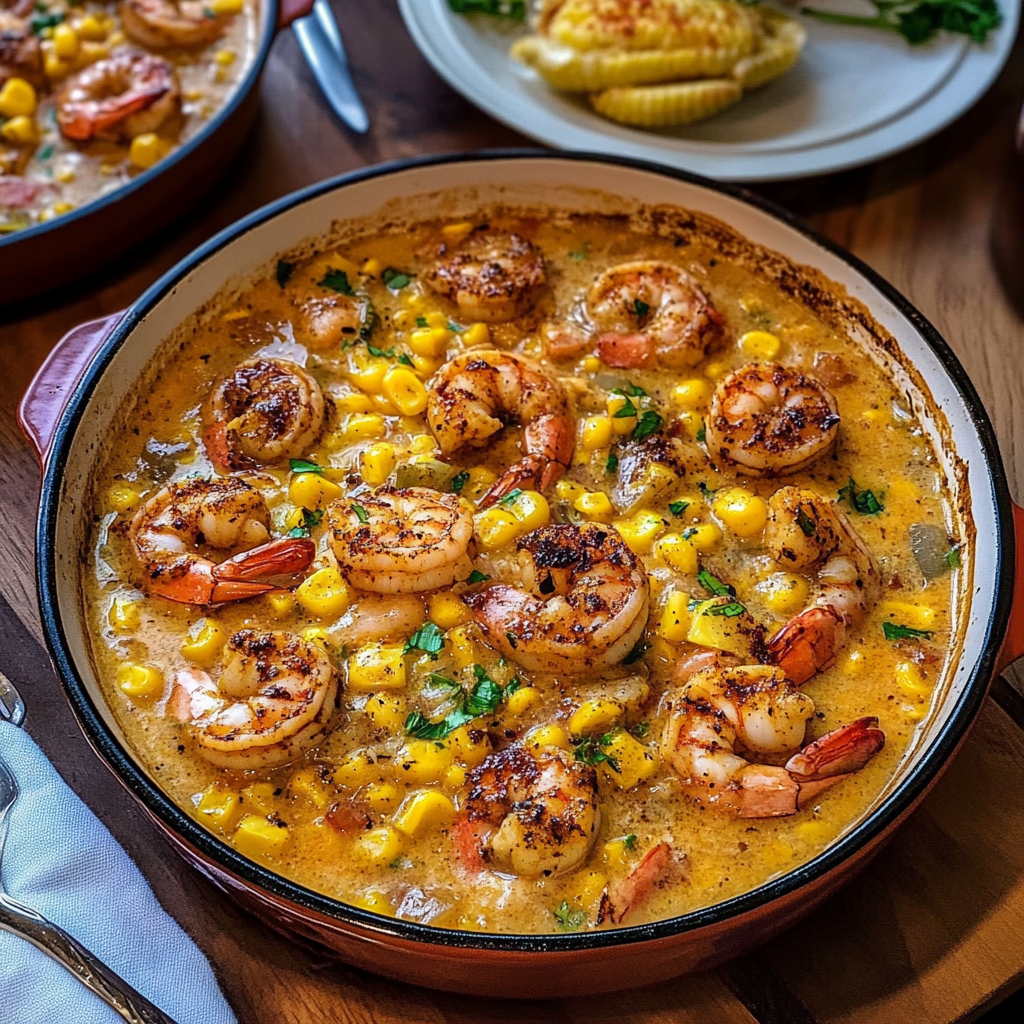 Blackened Shrimp and Corn Chowder